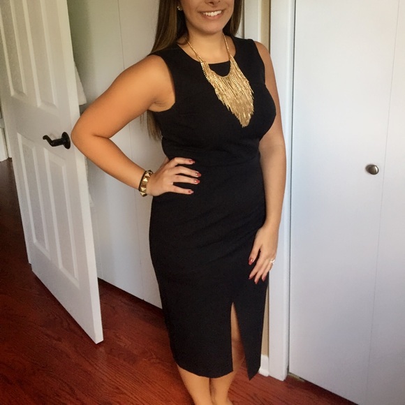 Black Cocktail Dress - Picture 3 of 3